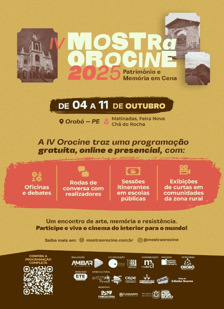 Programação começa dia 04 de outubro e vai até o dia 11
